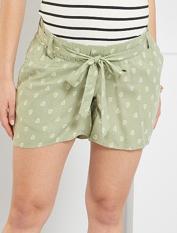 Pantalones cortos de premamá para - caqui - Kiabi