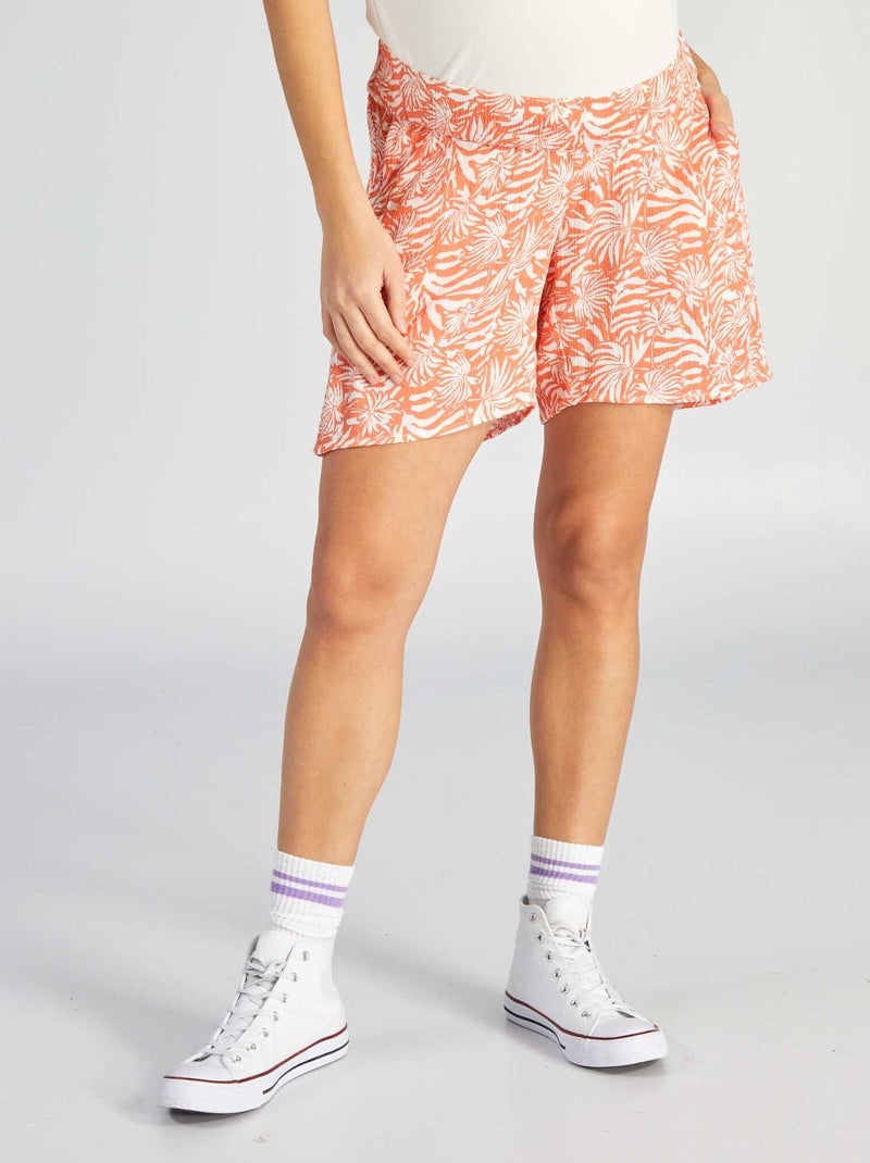 Short premamá vaporoso NARANJA - Kiabi