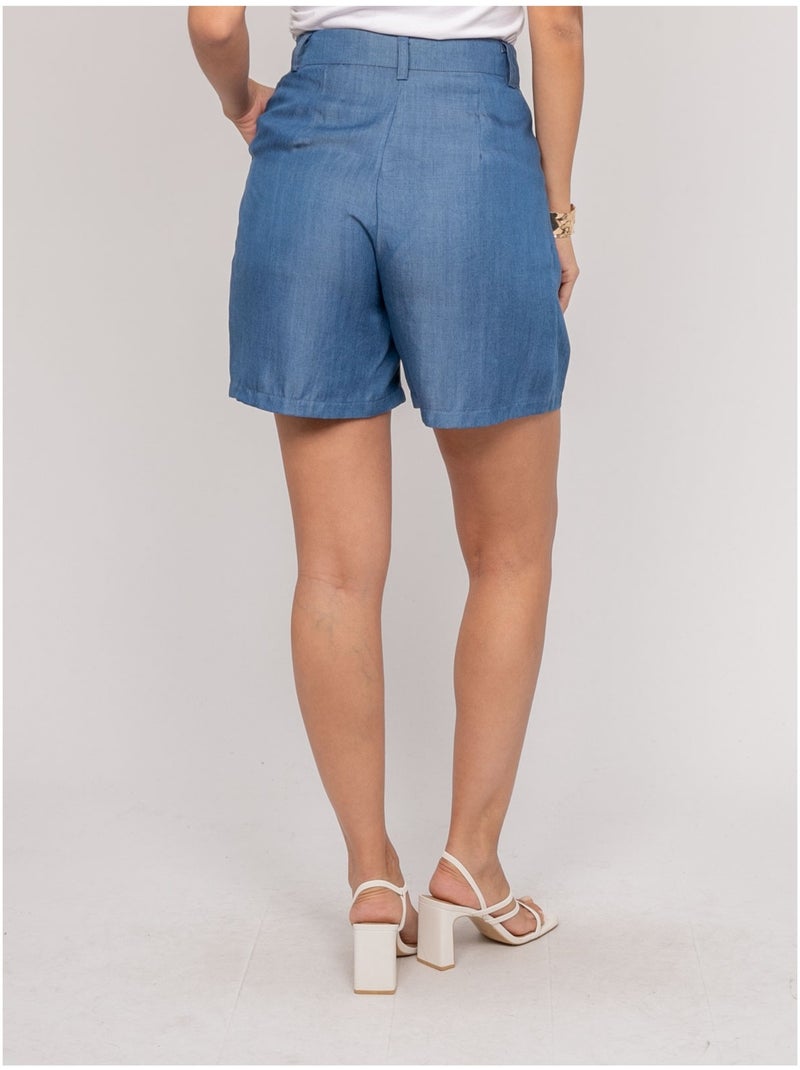 Short tencel XANOTA Azul - Kiabi