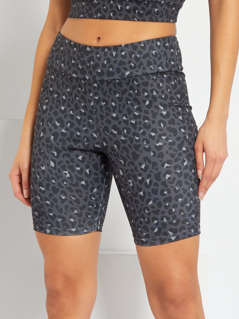 Short tipo ciclista 'leopardo' GRIS Kiabi