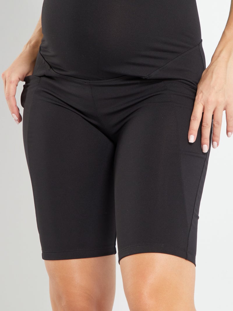 Short tipo ciclista premamá Negro - Kiabi