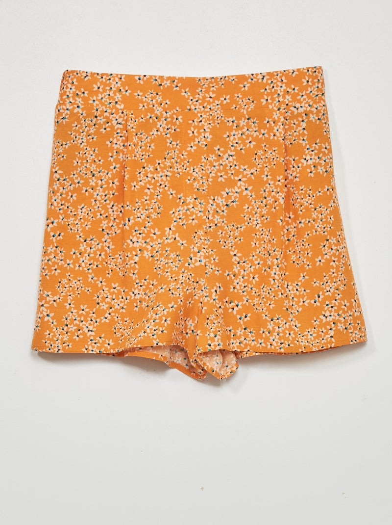 Short vaporoso con estampado AMARILLO - Kiabi