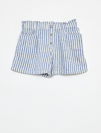 Short vaporoso de rayas