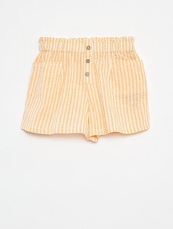 Short vaporoso de rayas