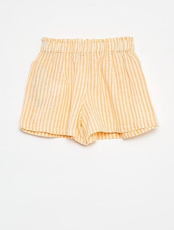 Short vaporoso de rayas