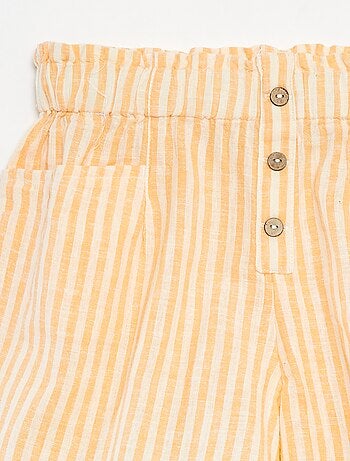 Short vaporoso de rayas