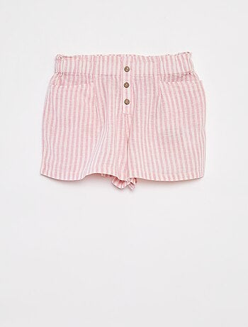 Short vaporoso de rayas