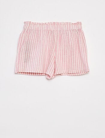 Short vaporoso de rayas