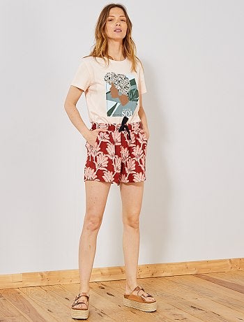 Short vaporoso estampado - Kiabi