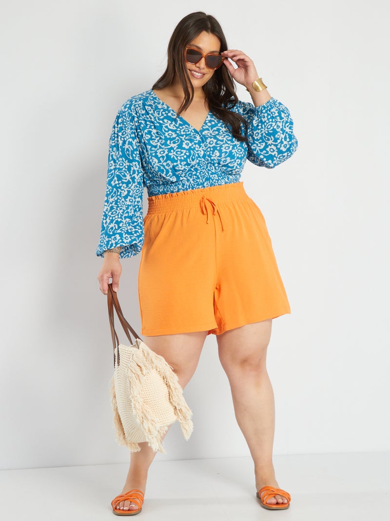 Short vaporoso naranja - Kiabi