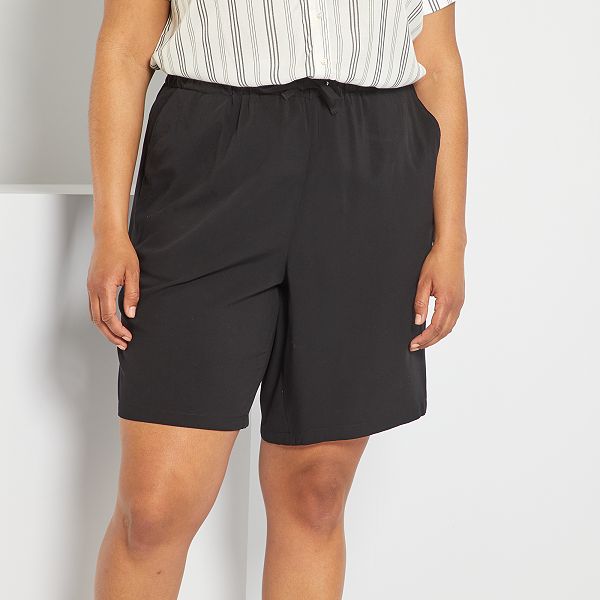 Short vaporoso tallas grandes mujer - negro - Kiabi - 15,00€