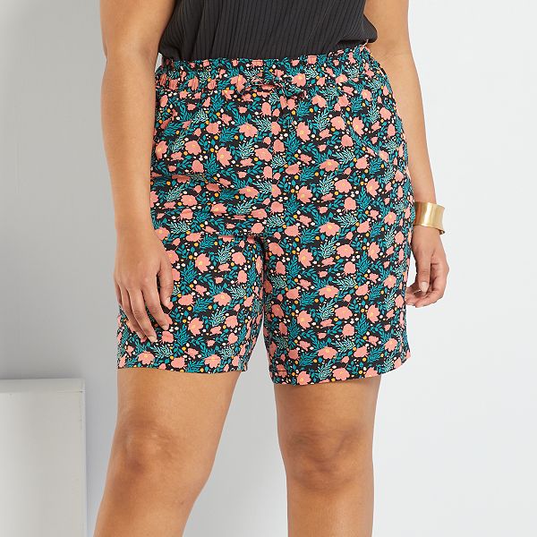Short vaporoso tallas grandes mujer - NEGRO - Kiabi - 15,00€