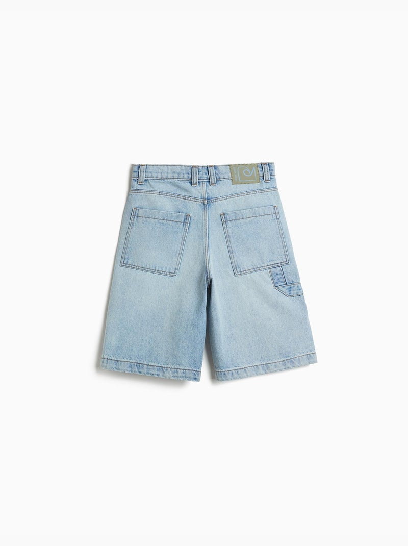 Short vaquero amplio, MO Fashion Azul - Kiabi