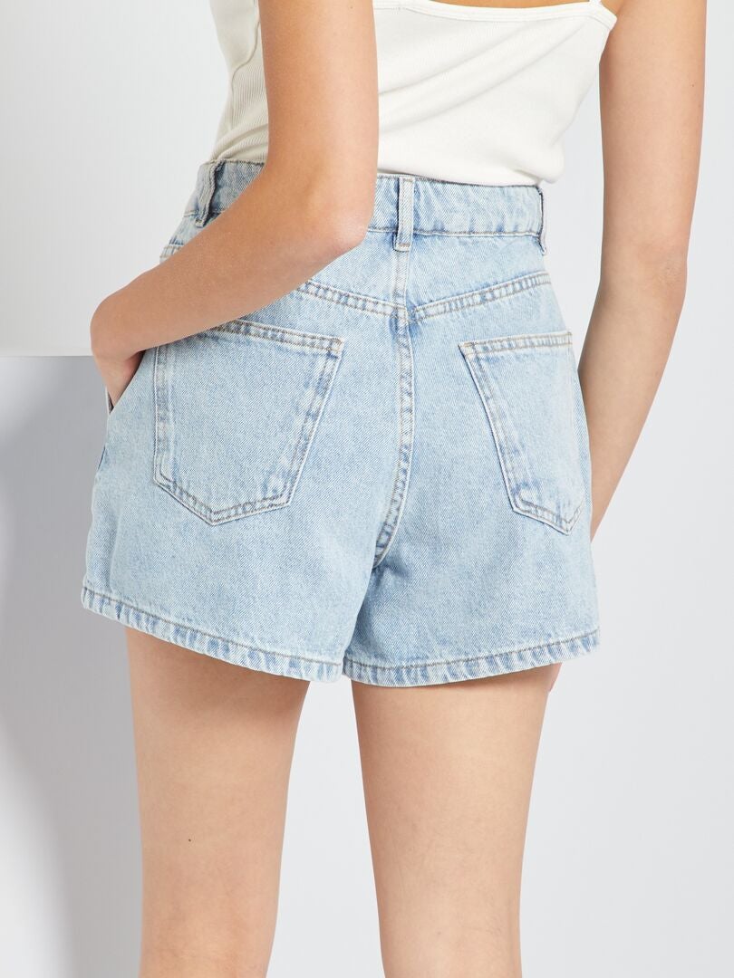 Short vaquero con 5 bolsillos - AZUL - Kiabi - 18.00€