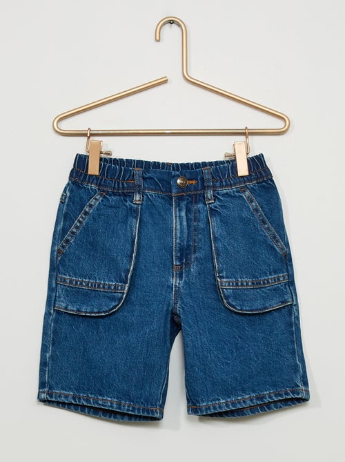 Short vaquero bolsillos grandes - Kiabi