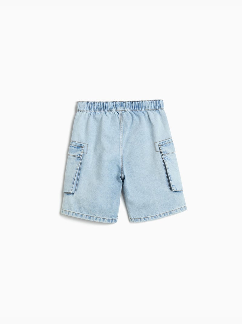 Short vaquero cargo, MO Fashion Azul - Kiabi