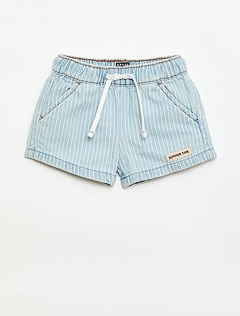 Short vaquero con cordones