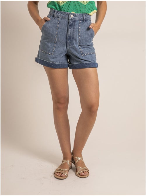 Short vaquero con tachuelas XIMOLI - Kiabi