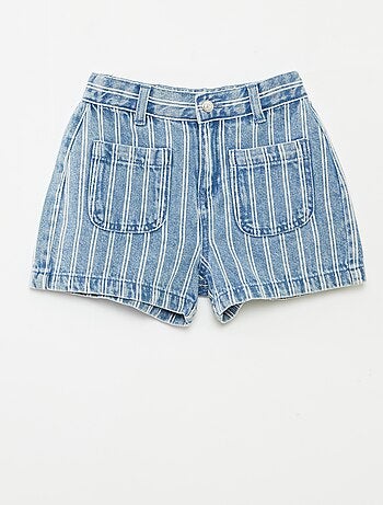 Short vaquero de talle alto