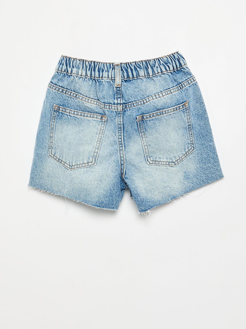 Short vaquero fácil de poner Azul - Kiabi