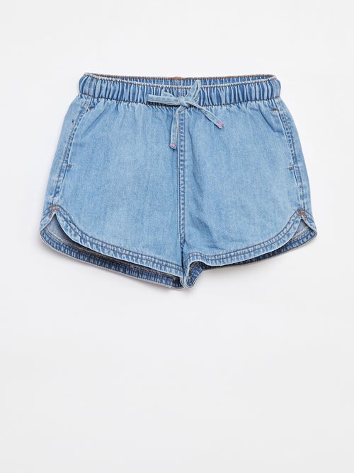Short vaquero liso - Kiabi