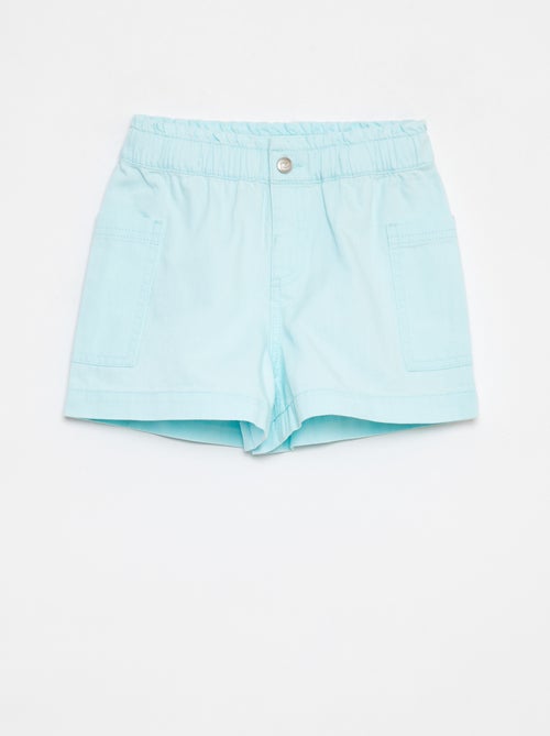 Short vaquero liso con bolsillos - Kiabi