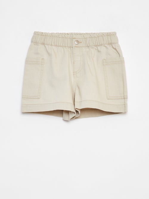 Short vaquero liso con bolsillos - Kiabi