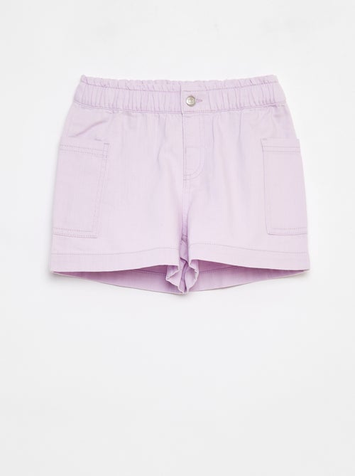 Short vaquero liso con bolsillos - Kiabi