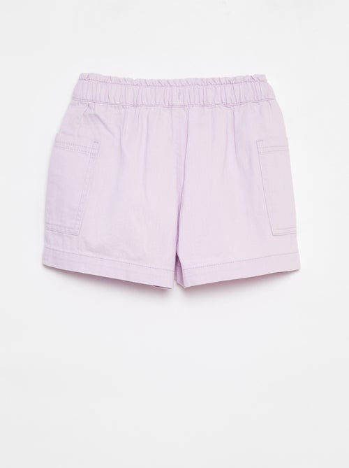 Short vaquero liso con bolsillos - Kiabi