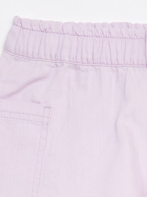 Short vaquero liso con bolsillos - Kiabi