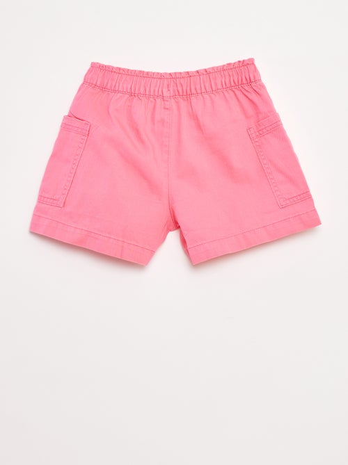 Short vaquero liso con bolsillos - Kiabi