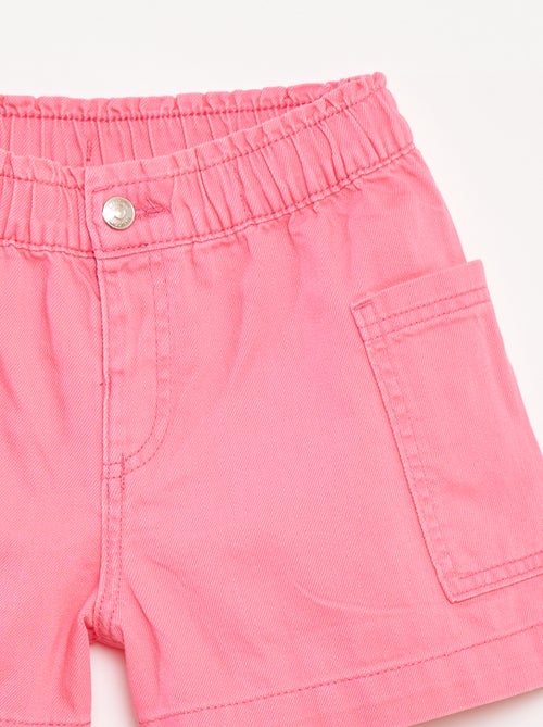 Short vaquero liso con bolsillos - Kiabi