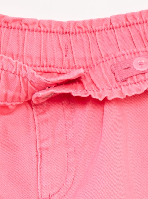 Short vaquero liso con bolsillos - Kiabi