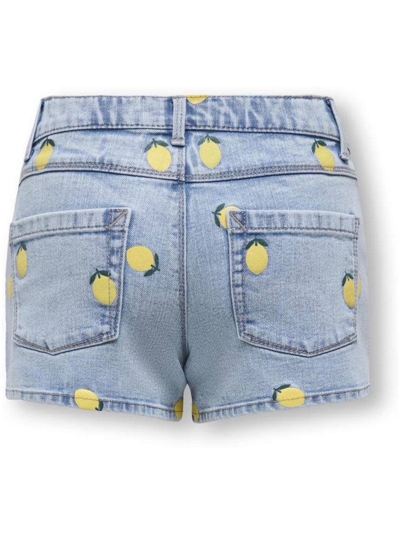 Short Vaquero Niña Kids ONLY Azul - Kiabi