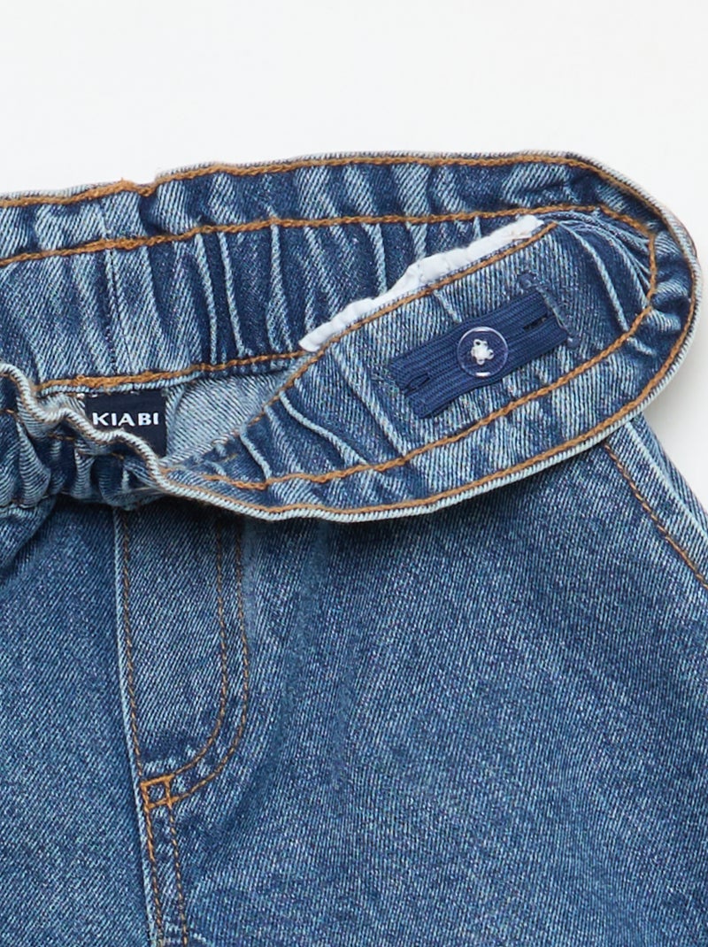 Short vaquero paper bag Azul - Kiabi