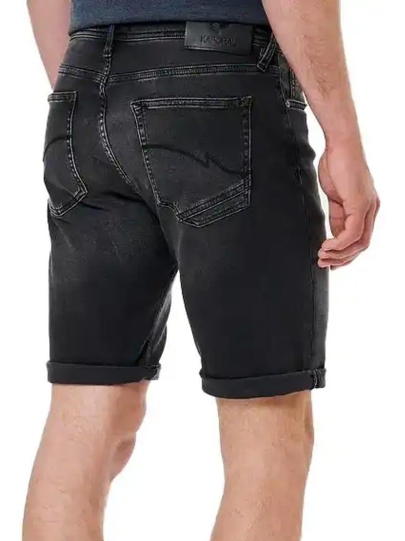 Short vaquero para hombre kaporal Negro - Kiabi