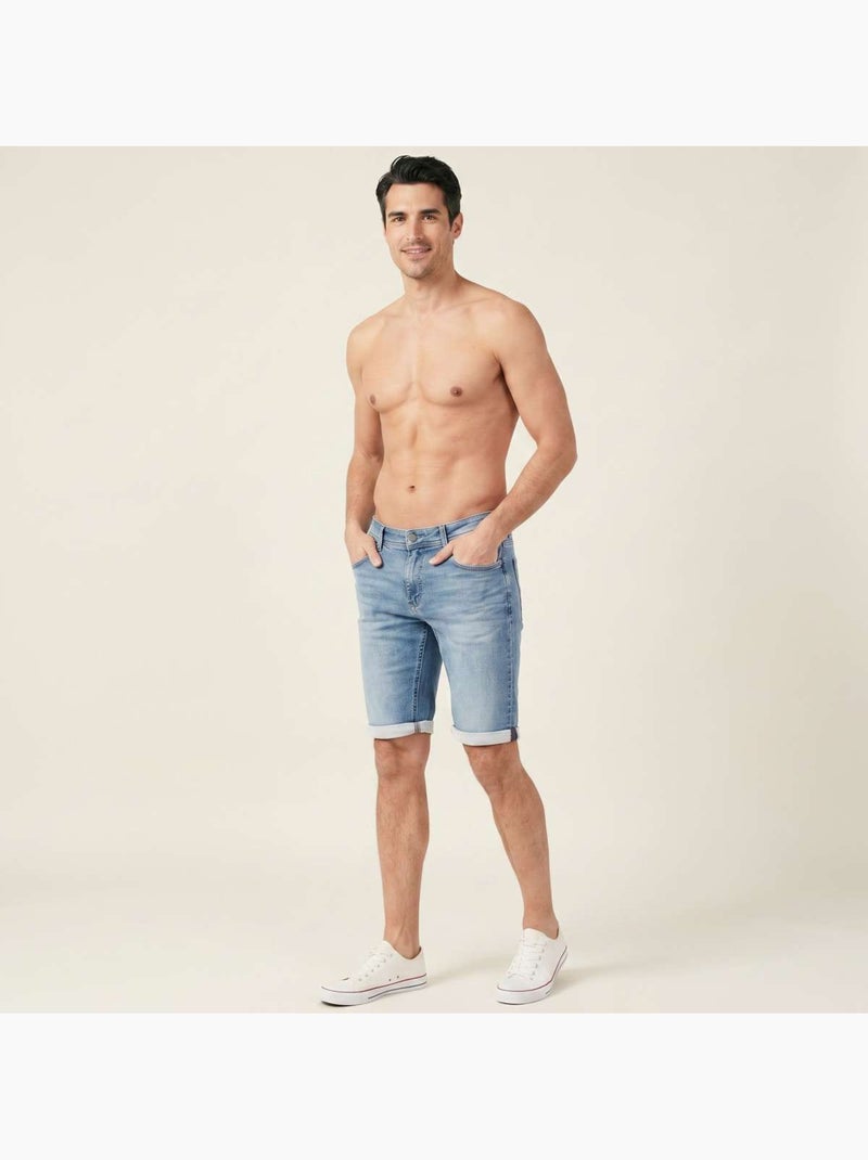 Short Vaquero para Hombre Teddy Smith Azul vaquero - Kiabi