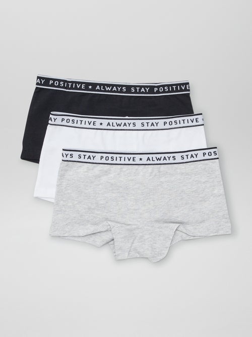 Shorties de punto - Pack de 3 - Kiabi