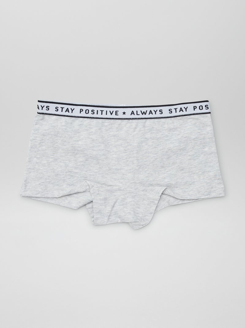 Shorties de punto - Pack de 3 NEGRO - Kiabi