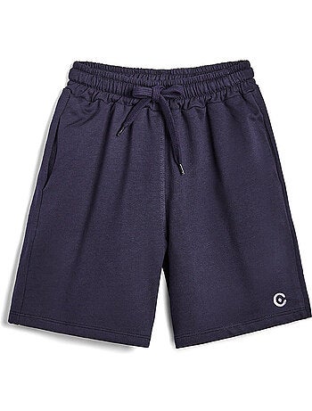 Shorts básicos de niños de algodón en azul marino