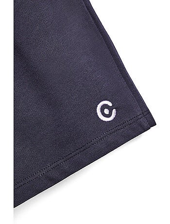 Shorts básicos de niños de algodón en azul marino