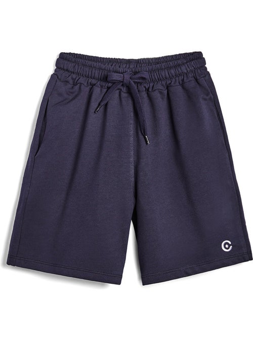 Shorts básicos de niños de algodón en azul marino - Kiabi Shorts básicos de niños de algodón en azul marino - Kiabi