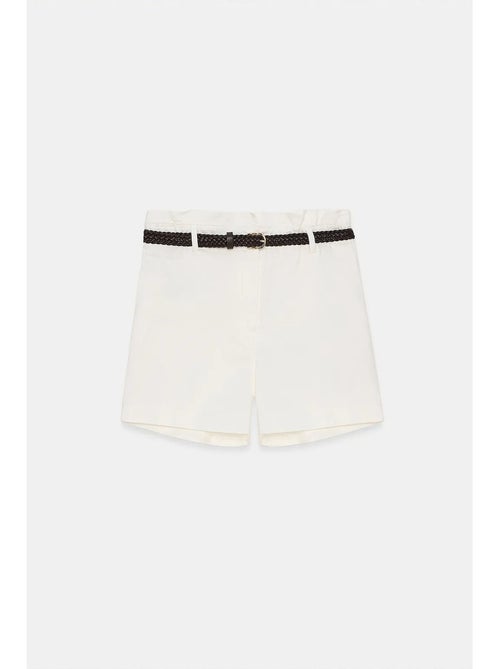 Shorts chinos de cintura alta con cinturón dilvin - Kiabi