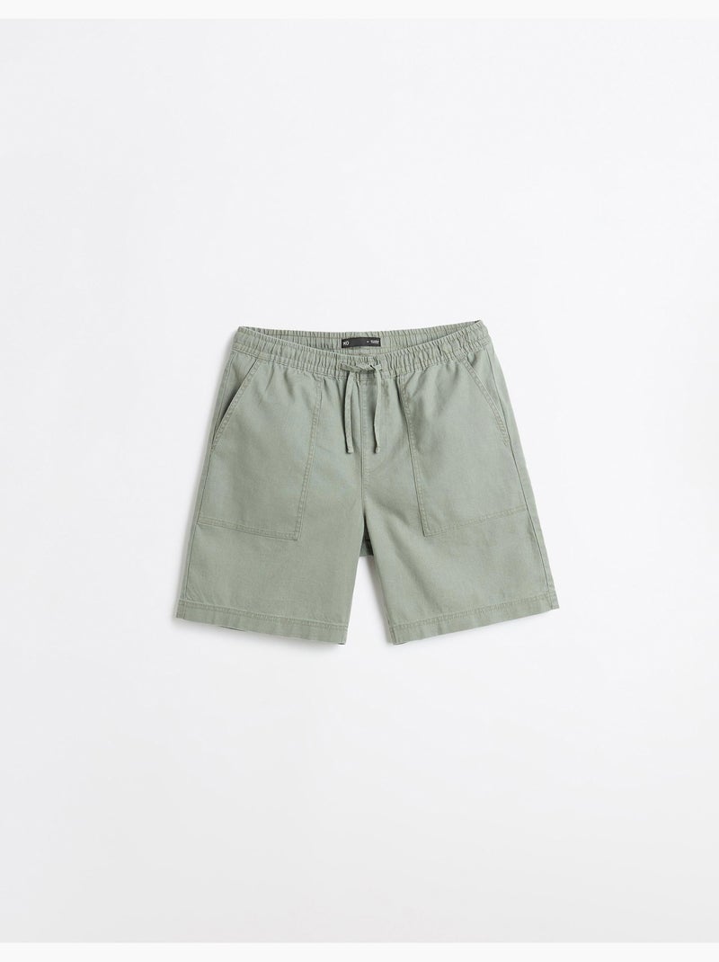 Shorts con lino, MO Fashion Verde - Kiabi
