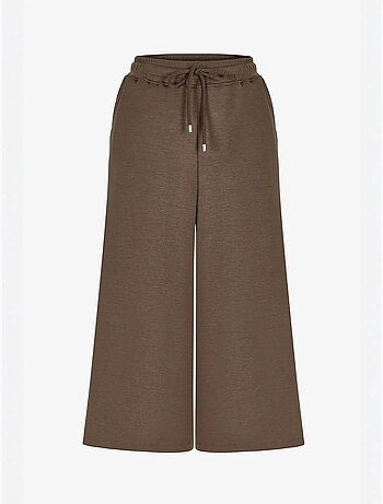 Shorts culotte de punto jersey oversize de tiro medio penti