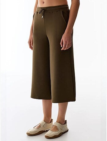 Shorts culotte de punto jersey oversize de tiro medio penti