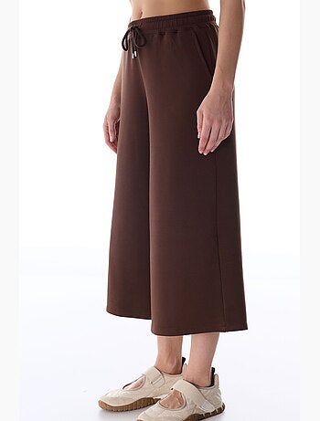 Shorts culotte de punto jersey oversize de tiro medio penti