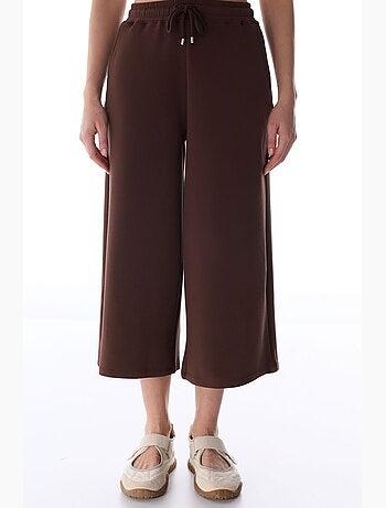Shorts culotte de punto jersey oversize de tiro medio penti