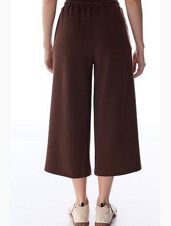 Shorts culotte de punto jersey oversize de tiro medio penti