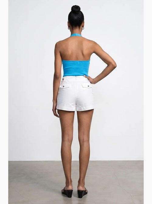Shorts de algodón sastre de tiro alto dilvin - Kiabi